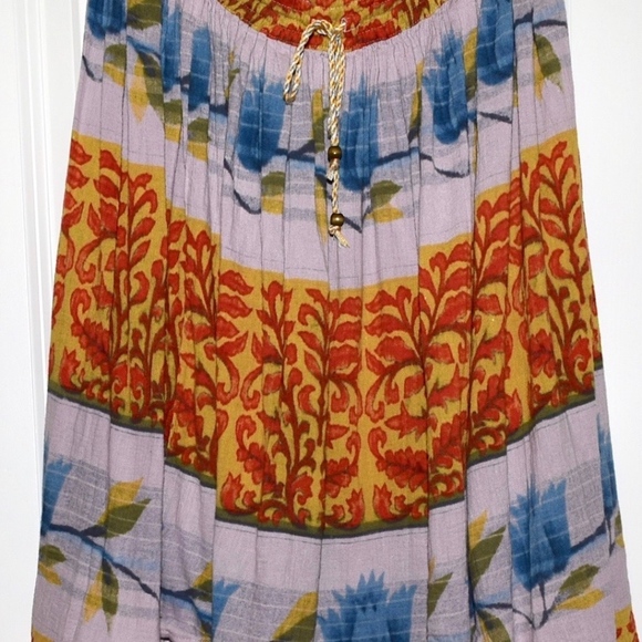 FREE PEOPLE Maxi Skirt Intricate Long Draped Swing - Picture 5 of 8